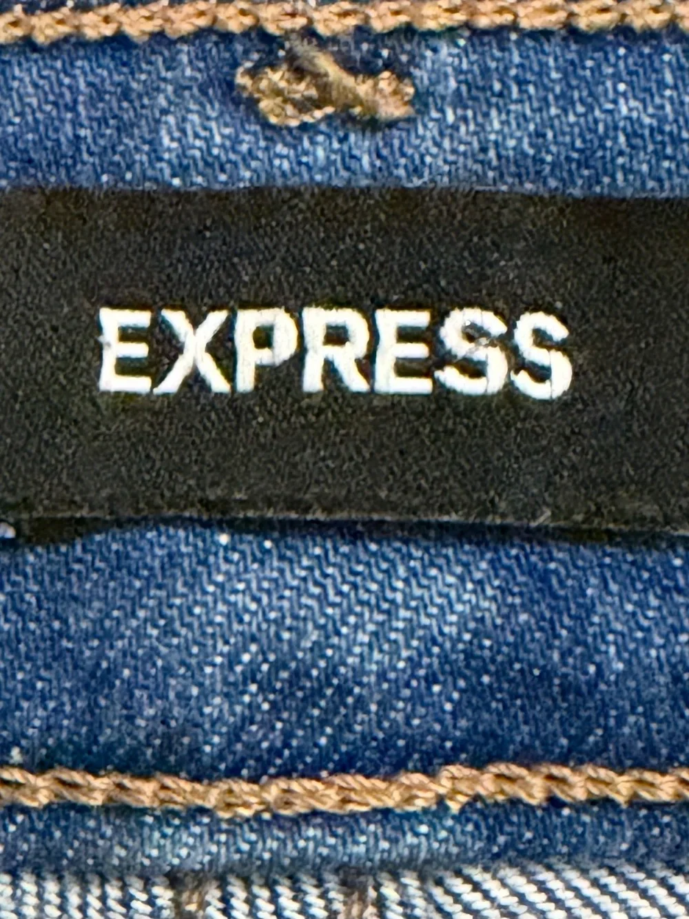 Express Skinny Jeans in Blue Denim